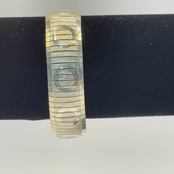 Silver bracelet ~ FLEXIBLE ~ Made in Italy - 7 inches - Picture 9 of 9